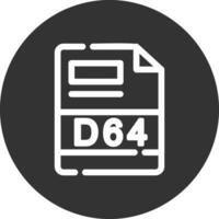 d64 creatief icoon ontwerp vector