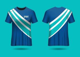 t-shirt sportontwerp. race trui. uniform voor- en achteraanzicht. vector