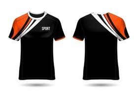 t-shirt sportontwerp. race trui. uniform voor- en achteraanzicht. vector