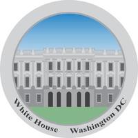het witte huis, Washington DC. vector