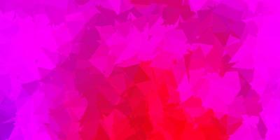 donker paars, roze vector driehoek mozaïek sjabloon.