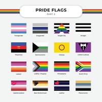 vier lgbt-vrijheid en steun met lgbt-vlag gratis vector