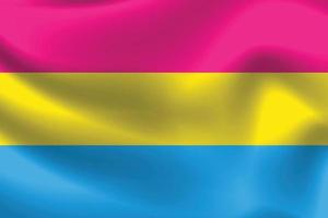 panseksuele vlag voor lgbtq gratis vectorillustratie vector