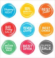 Moderne badges stickers en labels-collectie vector