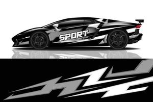 sport auto sticker wrap ontwerp vector