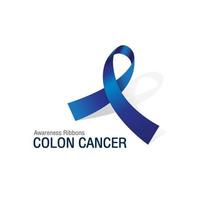 blauwe bewustzijn linten van colon cancervector illustratie. vector