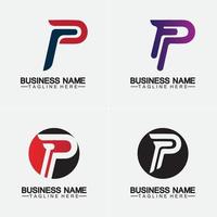 letter p logo vector illustratie ontwerp