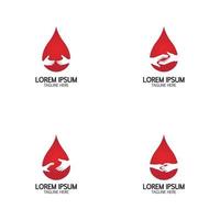 bloeddonatie logo pictogram ontwerpsjabloon vector