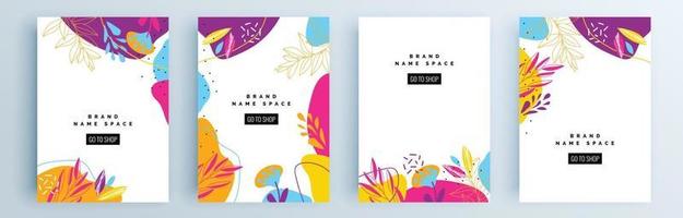 moderne abstracte covers set, minimaal covers ontwerp, kleurrijk geometrisch vector