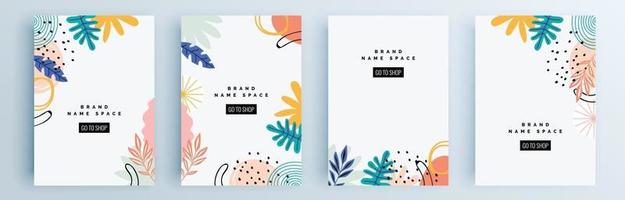 moderne abstracte covers set, minimaal covers ontwerp, kleurrijk geometrisch vector