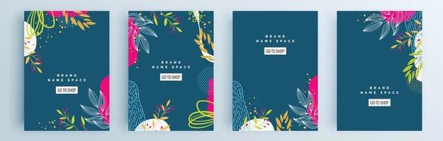 moderne abstracte covers set, minimaal covers ontwerp, kleurrijk geometrisch vector