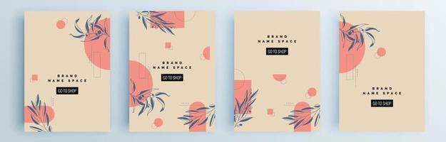 moderne abstracte covers set, minimaal covers ontwerp, kleurrijk geometrisch vector