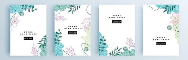 moderne abstracte covers set, minimaal covers ontwerp, kleurrijk geometrisch vector
