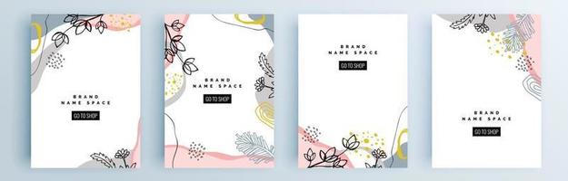 moderne abstracte covers set, minimaal covers ontwerp, kleurrijk geometrisch vector