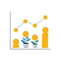 financieel diagram illustratie vector