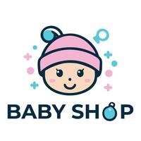 vector illustratie van de baby winkel logo icoon sjabloon