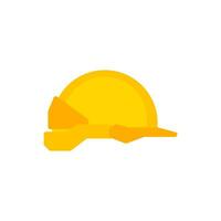 geel veiligheid helmen vector illustratie geïsoleerd Aan wit achtergrond. bouw helm. geel veiligheid hoed. plastic hoofddeksels arbeider roer