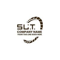 slt brief logo vector ontwerp, slt gemakkelijk en modern logo. slt luxueus alfabet ontwerp