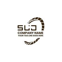 slj brief logo vector ontwerp, slj gemakkelijk en modern logo. slj luxueus alfabet ontwerp