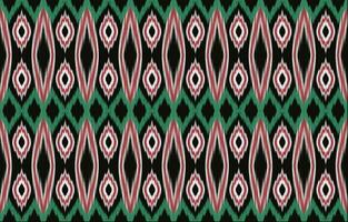 etnisch abstract ikat kunst. aztec ornament afdrukken. meetkundig etnisch patroon naadloos kleur oosters. ontwerp voor achtergrond ,gordijn, tapijt, behang, kleding, inpakken, batik, vector illustratie.