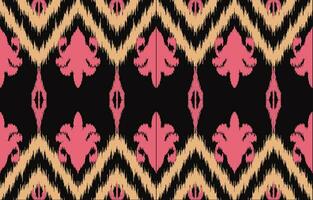 etnisch abstract ikat kunst. aztec ornament afdrukken. meetkundig etnisch patroon naadloos kleur oosters. ontwerp voor achtergrond ,gordijn, tapijt, behang, kleding, inpakken, batik, vector illustratie.