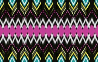 etnisch abstract ikat kunst. aztec ornament afdrukken. meetkundig etnisch patroon naadloos kleur oosters. ontwerp voor achtergrond ,gordijn, tapijt, behang, kleding, inpakken, batik, vector illustratie.