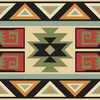 ontwerp aztec patroon naadloos etnisch borduurwerk naadloos patroon meetkundig zigeuner patroon, inheems Amerikaans Navajo aztec patroon, Mexicaans of Afrikaanse patroon. aztec sieraden. vector