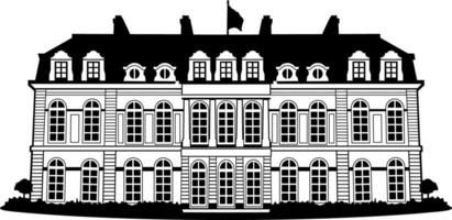 officieel residentie van de president van de Frans republiek ontwerp vector kunst