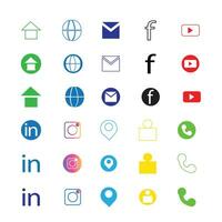 pictogram voor sociale media vector