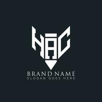 hac brief logo. hac creatief monogram initialen brief logo concept. hac uniek modern vlak abstract vector brief logo ontwerp.