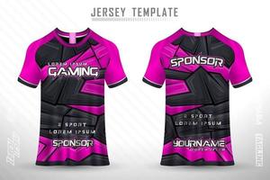 sport jersey en t-shirt sjabloon sport jersey ontwerp vector mockup.