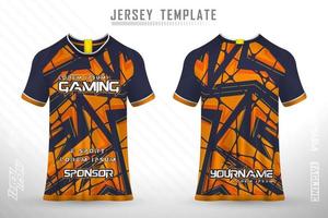 sport jersey en t-shirt sjabloon sport jersey ontwerp vector mockup.