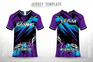 sport jersey en t-shirt sjabloon sport jersey ontwerp vector mockup.