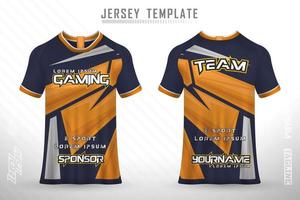 sport jersey en t-shirt sjabloon sport jersey ontwerp vector mockup.