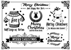 kerst citaat illustratie vector voor banner