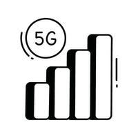 mobiel netwerk tekening icoon ontwerp illustratie. wetenschap en technologie symbool Aan wit achtergrond eps 10 het dossier vector