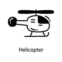 helikopter tekening icoon ontwerp illustratie. reizen symbool Aan wit achtergrond eps 10 het dossier vector