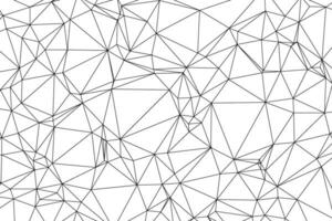 abstract zwart lijn veelhoek meetkundig driehoek Aan wit vector achtergrond.