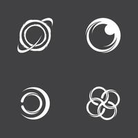 cirkel ring kolken abstract logo vector