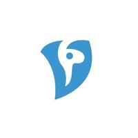 ilama Alpaka brief v logo icoon sjabloon vector