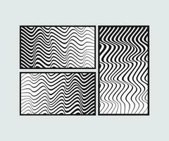 abstract Golf zwart lijn en wit achtergrond of naadloos golvend lijnen ontwerp vector