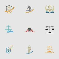 justitie wet logo sjabloon vector