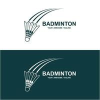 badminton logo vector pictogram illustratie ontwerp