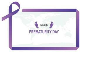 wereld prematuriteit dag achtergrond. vector