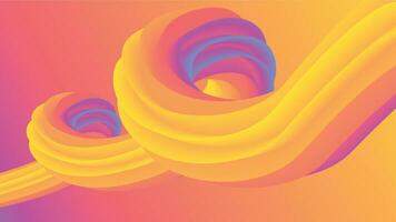 kleurrijk abstract vloeistof Golf achtergrond ontwerp. vector