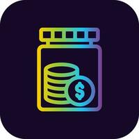 opslaan geld creatief icoon ontwerp vector