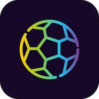 voetbal creatief icoon ontwerp vector
