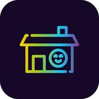 gelukkig huis creatief icoon ontwerp vector