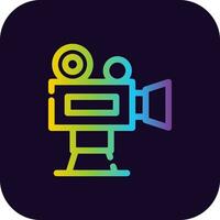 video camera creatief icoon ontwerp vector