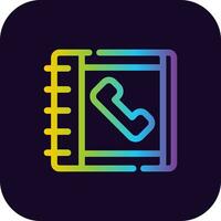 telefoonboek creatief icoon ontwerp vector